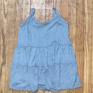 Women's Grey Blue Sleeveless Maternity Top